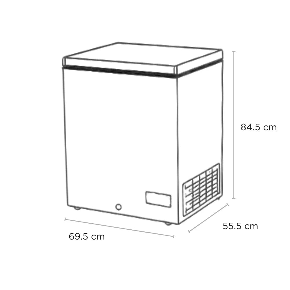 Sensis RFCHT01F137EW 69.5cm Freestanding Chest Freezer White