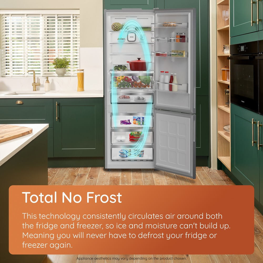 Hotpoint HPKF3241W4UK 50/50 Freestanding Total No Frost Fridge Freezer with VitalCare White