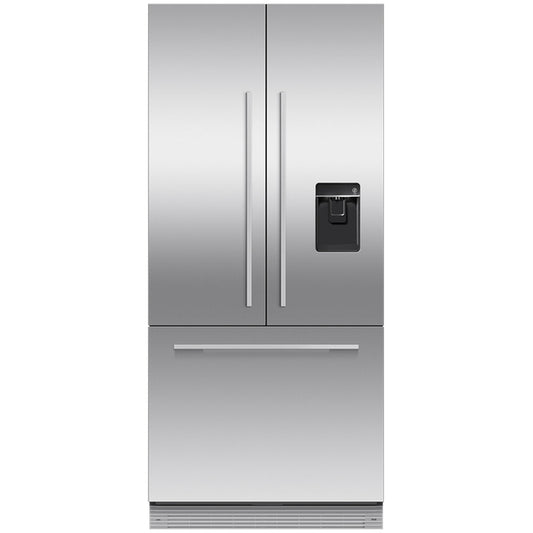 Fisher and Paykel RS80AU3 Integrated Plumbed-In American Fridge Freezer With Ice Maker