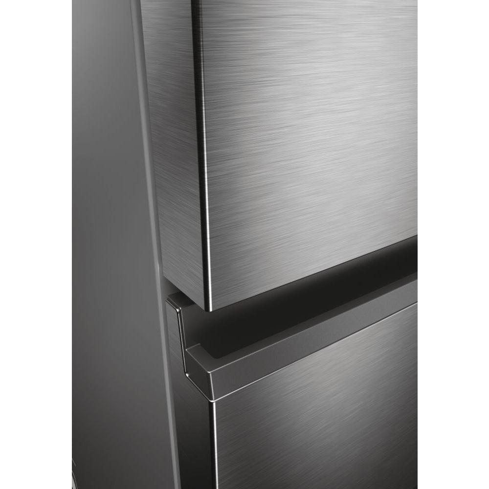 Haier 3D 60 Series 5 HTW5618EWMG Wifi Connected Total No Frost Freestanding Fridge Freezer - Stainless Steel - E Rated