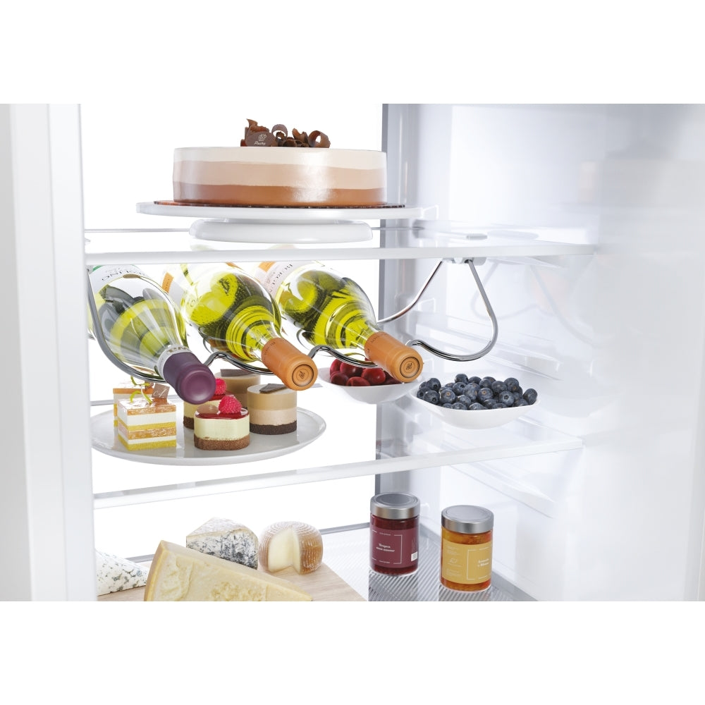 Haier HBW7518CTK 177cm 70/30 Integrated Total No Frost Fridge Freezer with Sliding Door Hinge White - C Rated