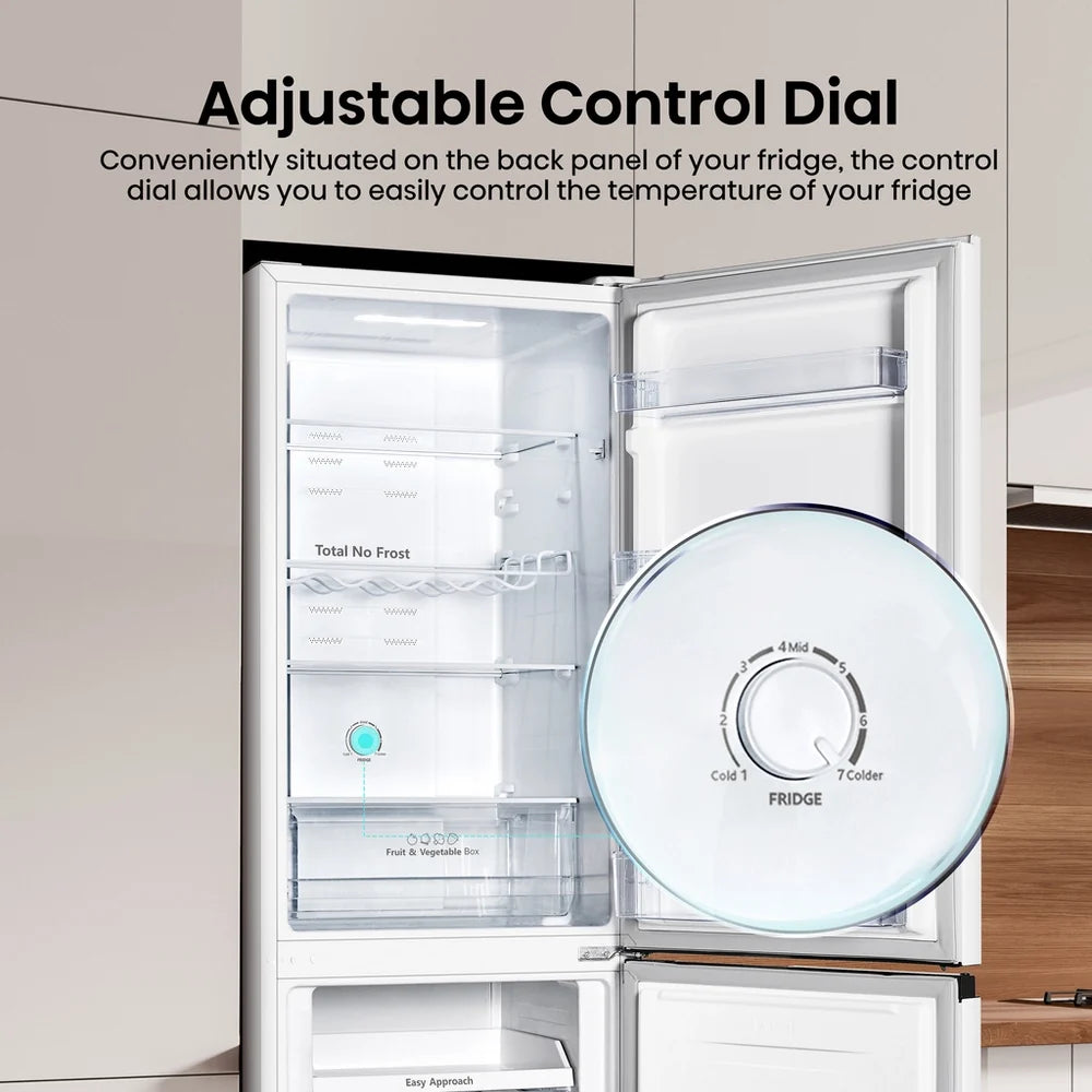 Hisense RB327N4WWE 50/50 Total No Frost Fridge Freezer White - E Rated