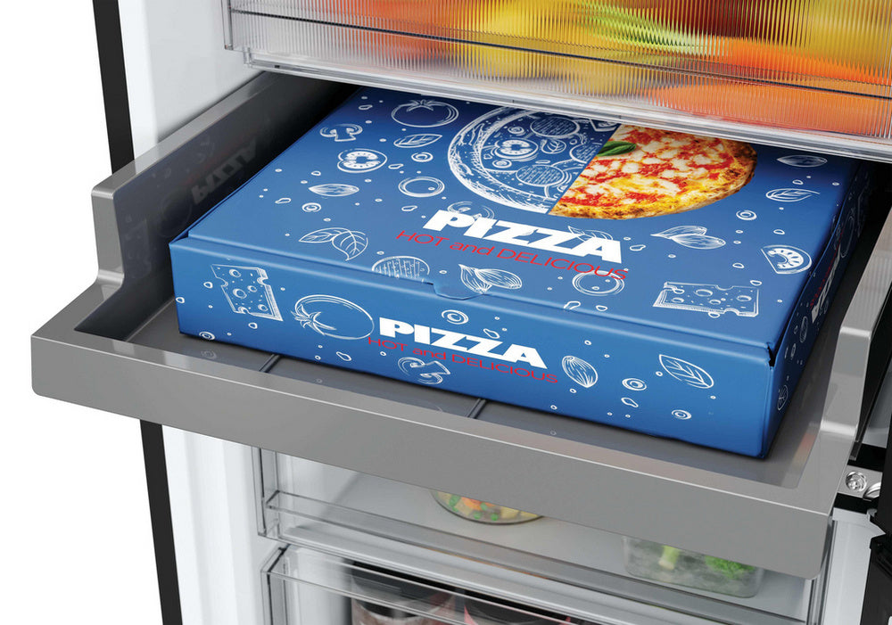 Hoover H-Combi 300 HONCQ3T518ENTK 185cm 50/50 Freestanding Total No Frost Fridge Freezer Black