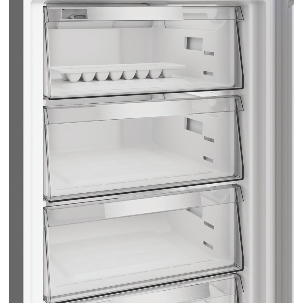 Hotpoint HPKF 6353 XBR4UK Freestanding Dual No Frost 50/50 Fridge Freezer with VitalCare Dark Inox HPKF6353XBR4UK