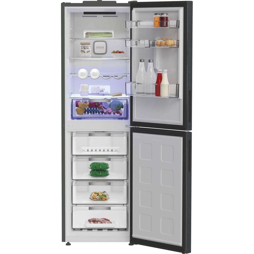 Hotpoint HPKF 6353 XBR4UK Freestanding Dual No Frost 50/50 Fridge Freezer with VitalCare Dark Inox HPKF6353XBR4UK