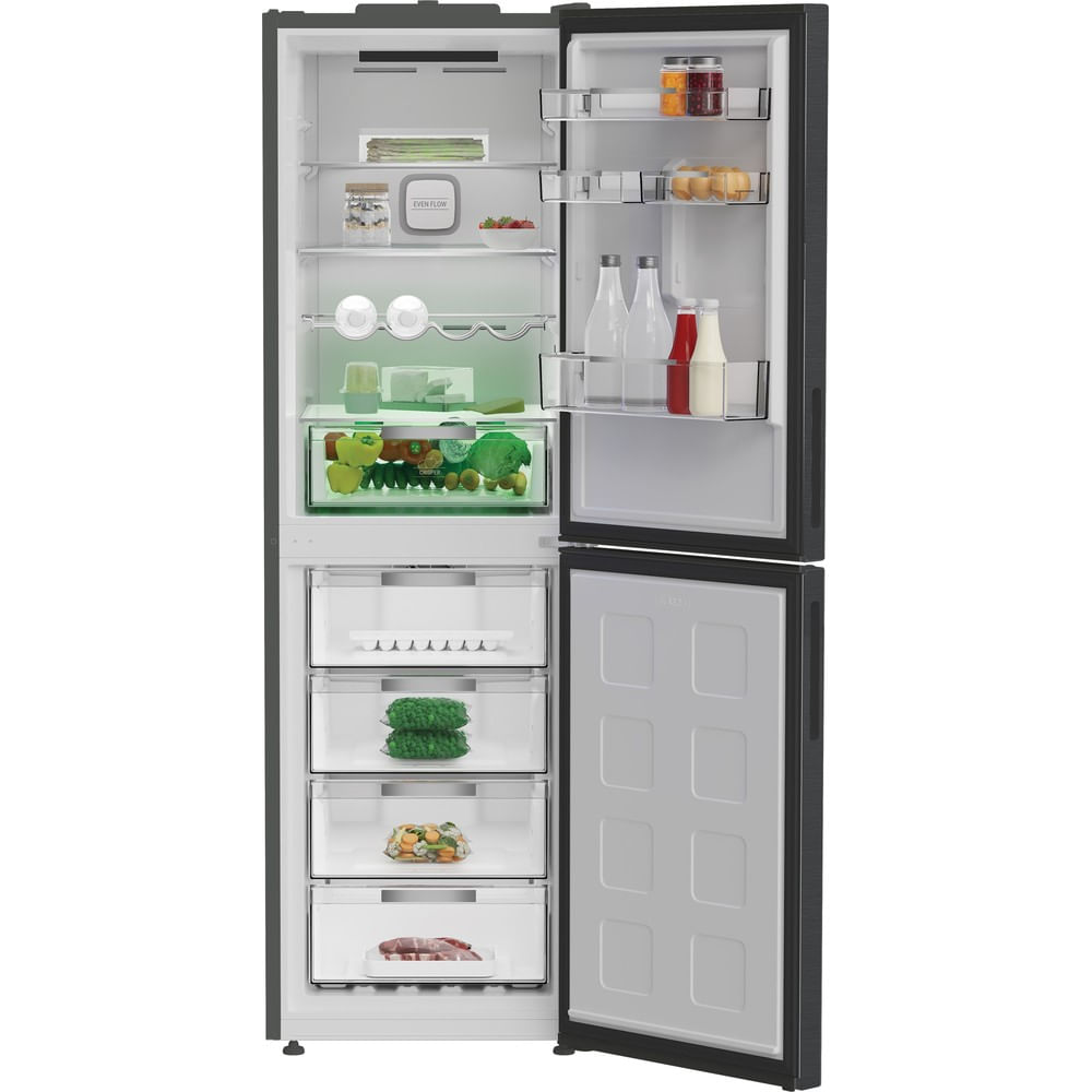 Hotpoint HPKF 6353 XBR4UK Freestanding Dual No Frost 50/50 Fridge Freezer with VitalCare Dark Inox HPKF6353XBR4UK
