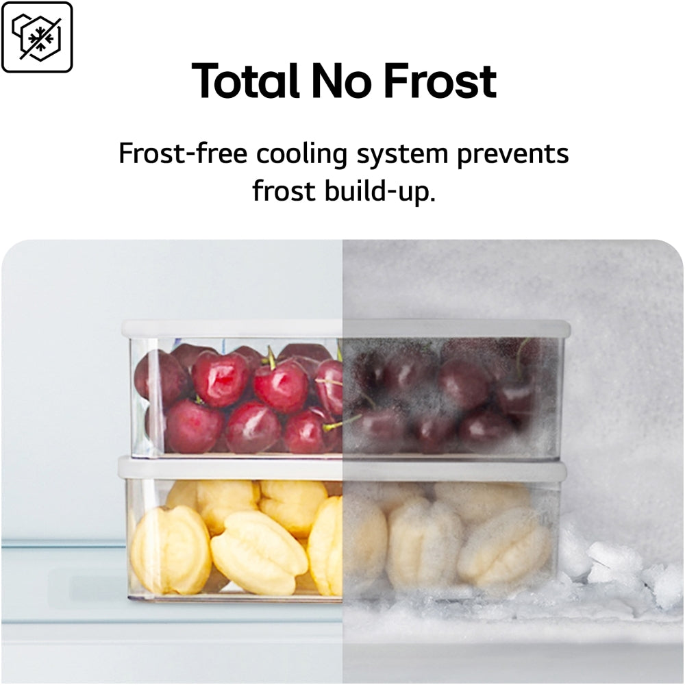LG Fit & Max GBBSJ10EEP 60/40 Total No Frost Fridge Freezer Matte Black - E Rated