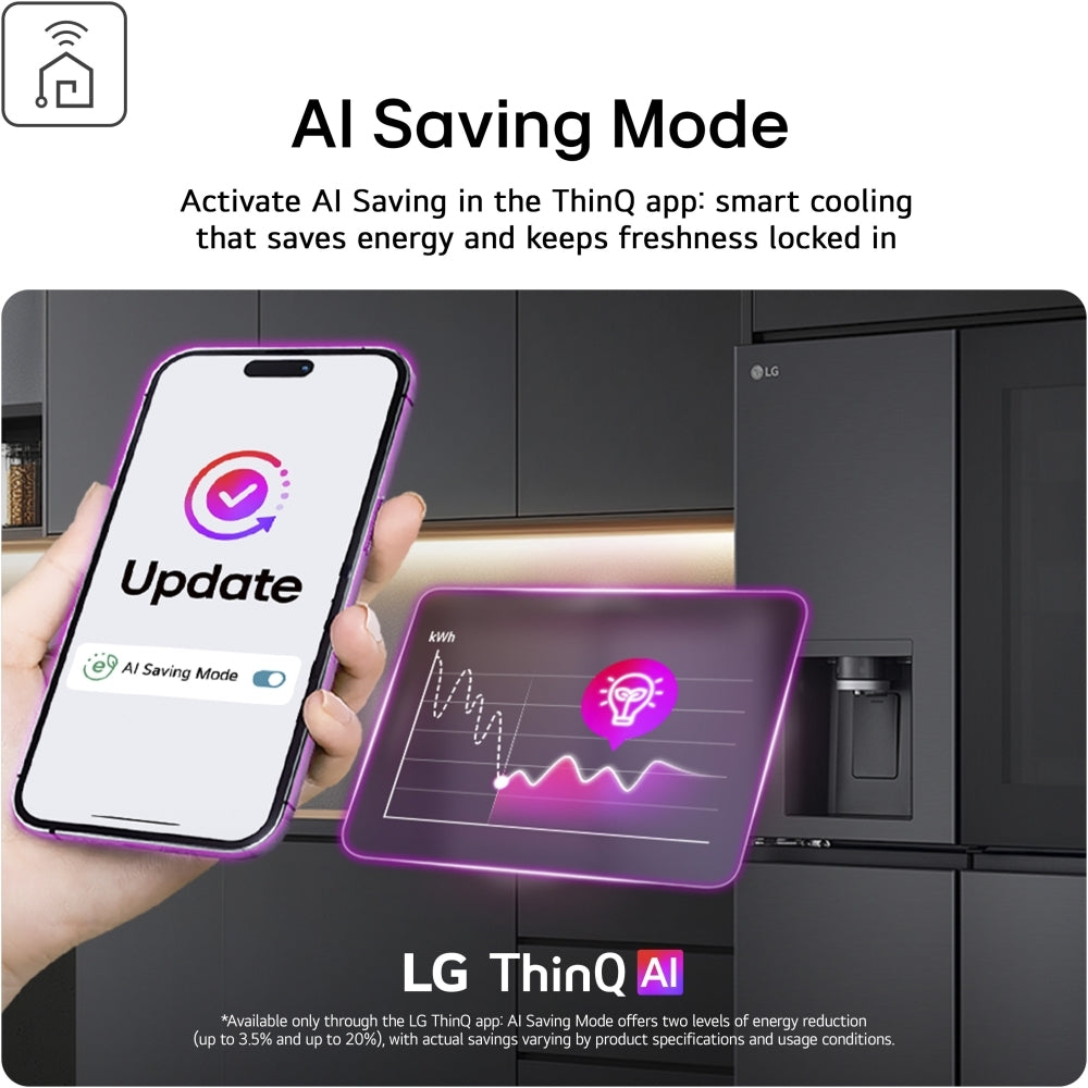 LG Fit & Max GBBSJ10EEP 60/40 Total No Frost Fridge Freezer Matte Black - E Rated