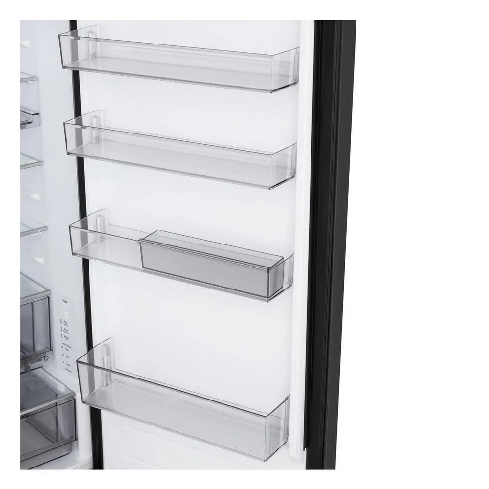 LG GBBS524CEV NatureFRESH 375L Freestanding Frost Free Fridge Freezer Essence Black Steel