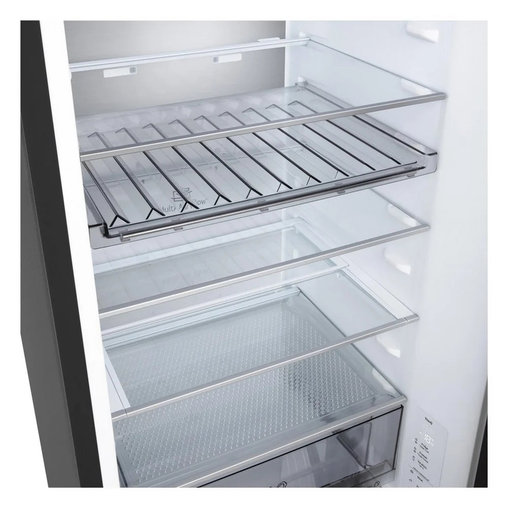 LG GBBS524CEV NatureFRESH 375L Freestanding Frost Free Fridge Freezer Essence Black Steel