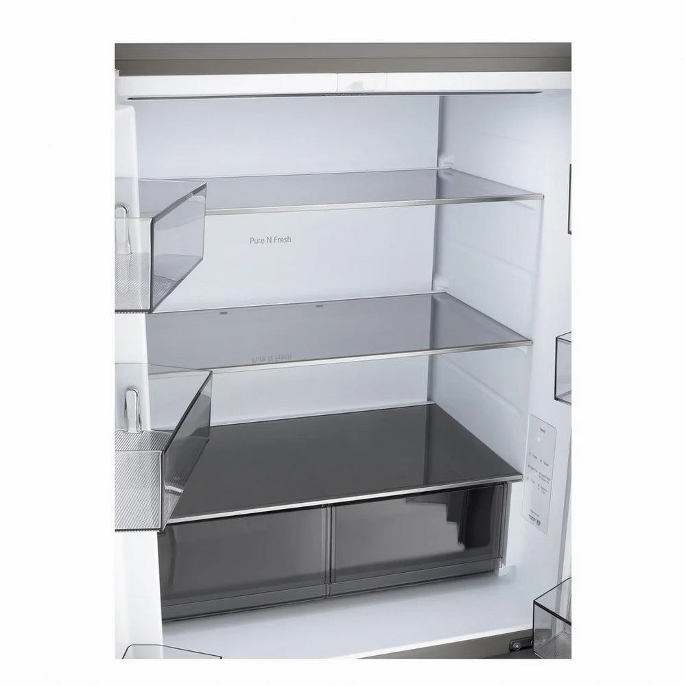 LG GMBS30SEPY Wifi Connected Non-Plumbed Frost Free Multi-door American Fridge Freezer Silver - E Rated
