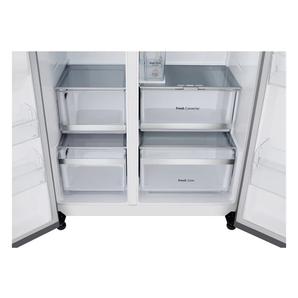 LG GSXE81PYBE 628L InstaView with Ice and Water Non-Plumbed American Fridge Freezer - Silver