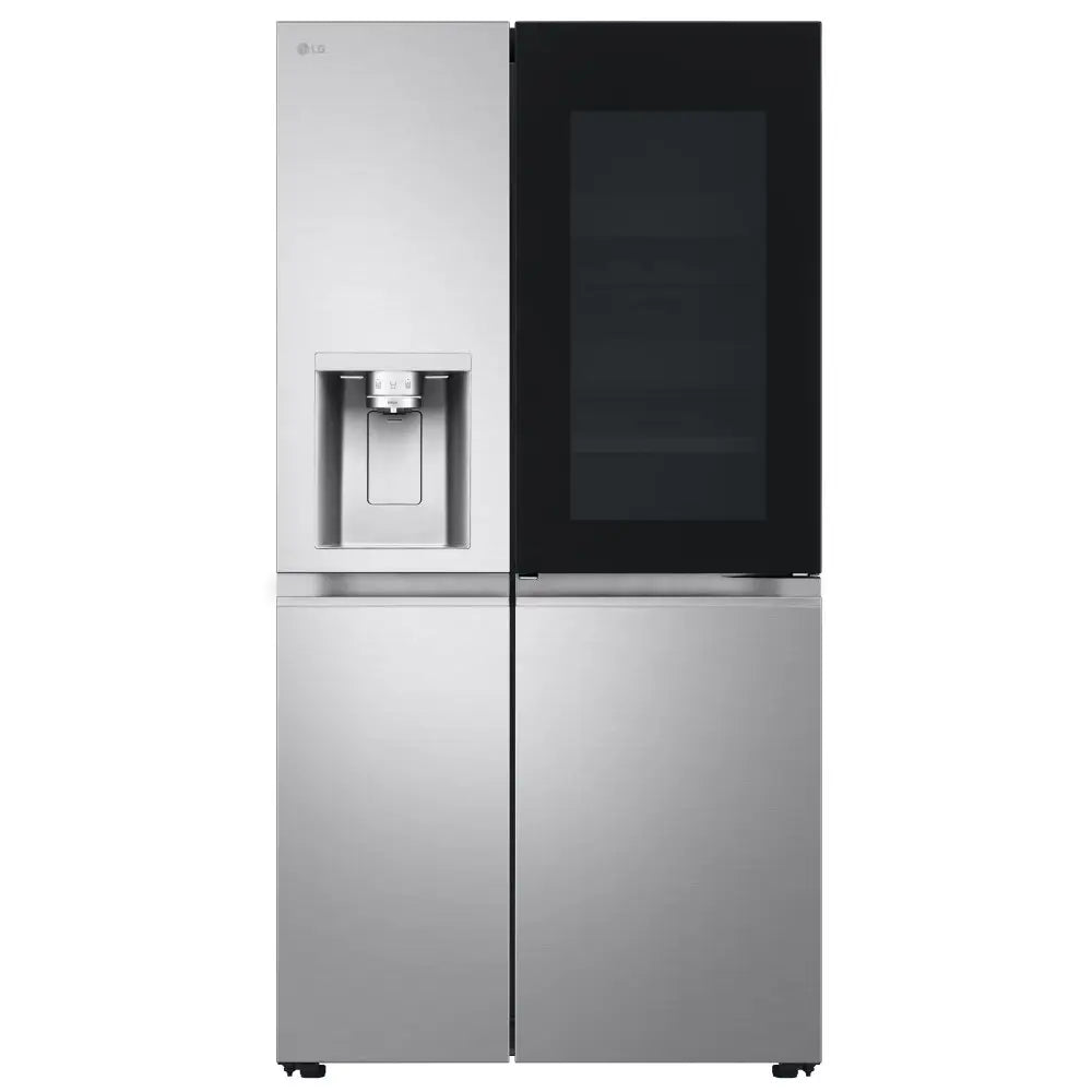 LG GSXE91BSAD 628L InstaView with Ice and Water Non-Plumbed American Fridge Freezer Brushed Steel