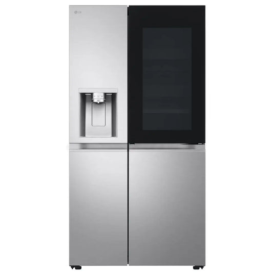 LG GSXE91BSAD 628L InstaView with Ice and Water Non-Plumbed American Fridge Freezer Brushed Steel