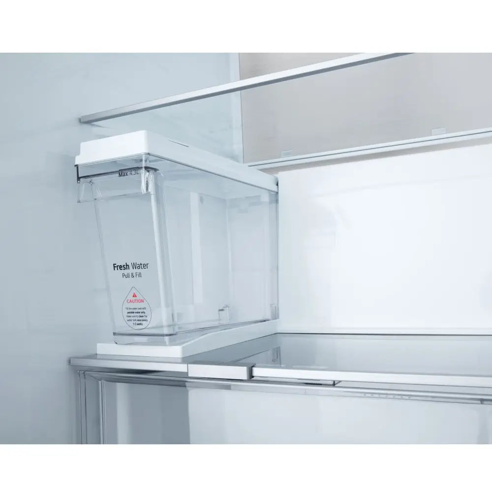 LG GSXE91BSAD 628L InstaView with Ice and Water Non-Plumbed American Fridge Freezer Brushed Steel
