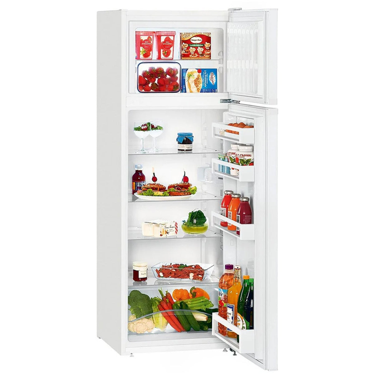 Liebherr Comfort CTE2931 55cm 270L Top Mount Freestanding Fridge Freezer White