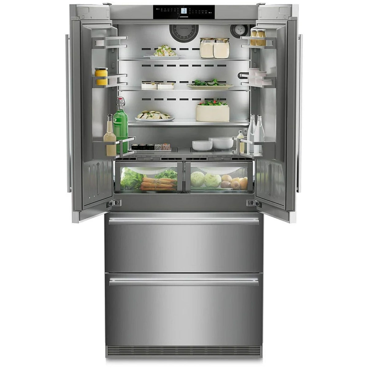 Liebherr Premium Plus CBNSTE8872 BioFresh No Frost American Fridge Freezer Stainless Steel