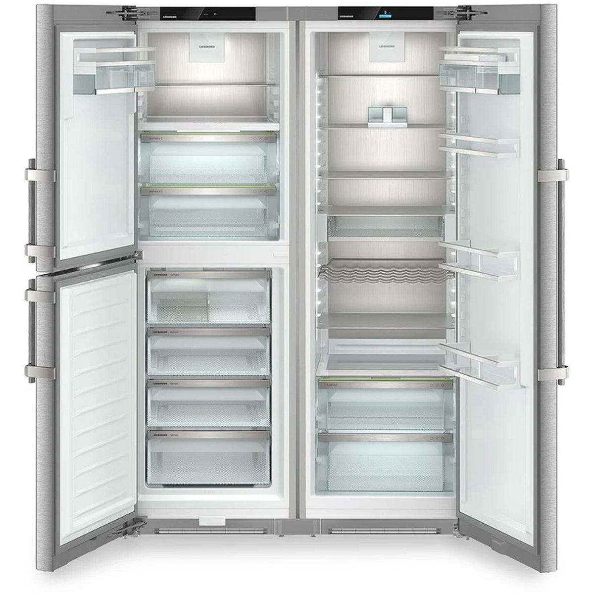 Liebherr XRCSD5255 716L Freestanding No Frost Side by Side Fridge Freezer with Ice Maker in Stainless Steel