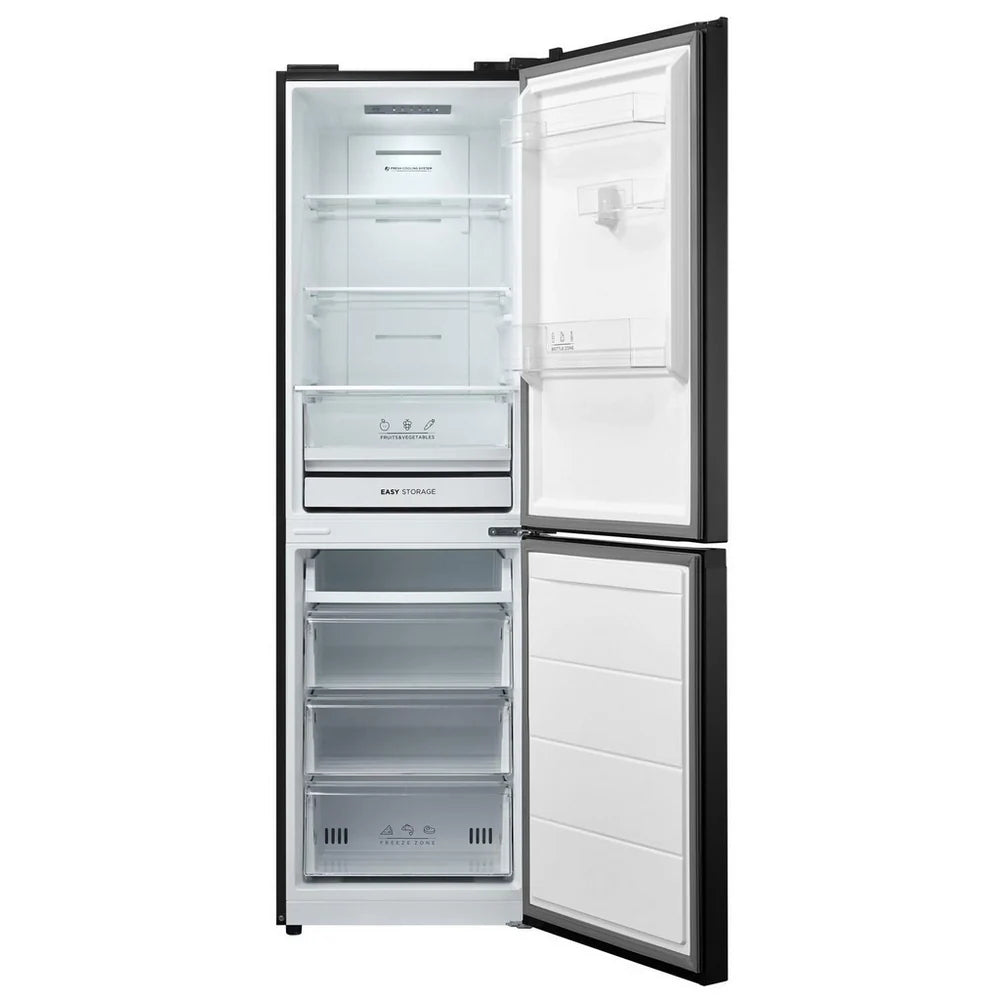 Midea MDRB379FGD30 60/40 Freestanding Total No Frost Fridge Freezer - Black