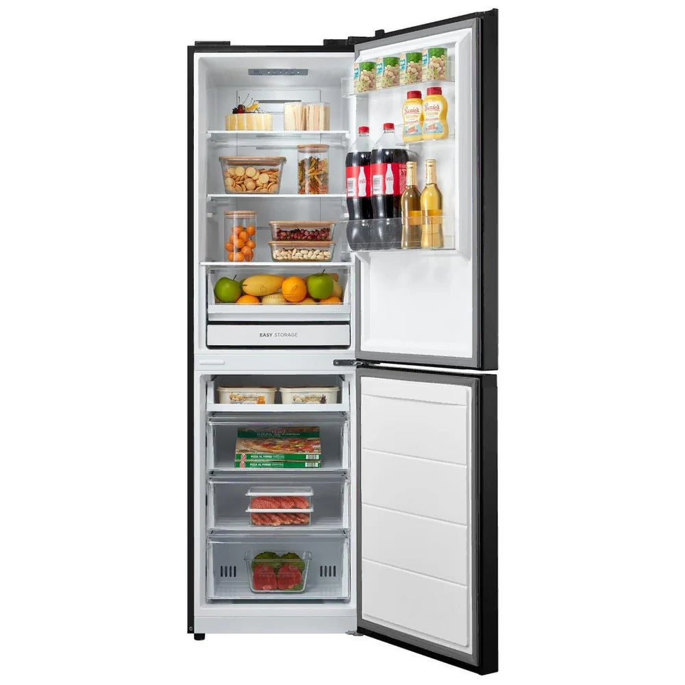 Midea MDRB379FGD30 60/40 Freestanding Total No Frost Fridge Freezer - Black