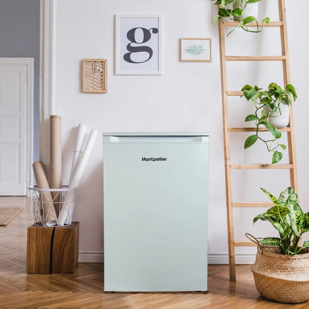 Montpellier MDAUCFZ60W Freestanding 60cm Under Counter Freezer White – E Rated