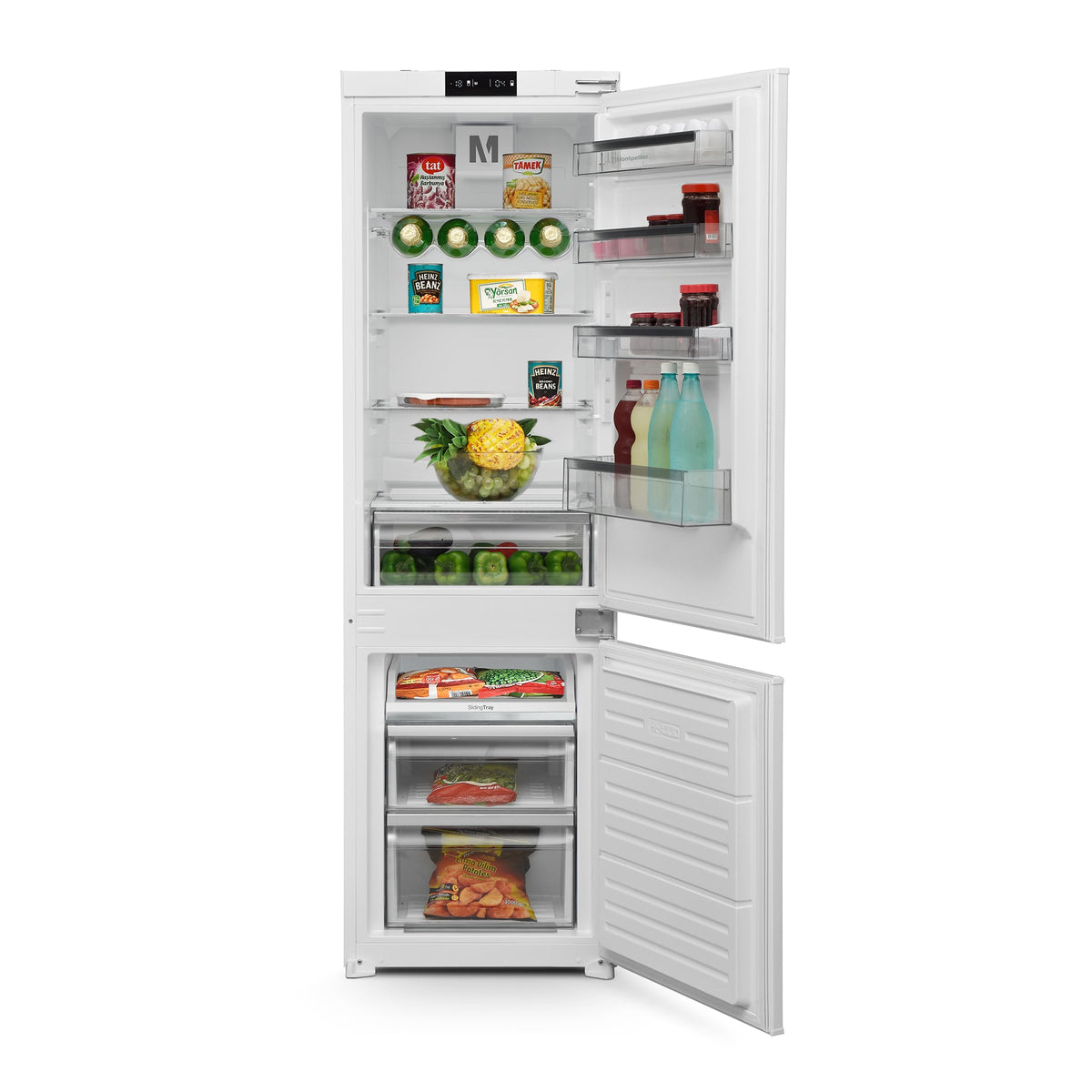 Montpellier MIFF730FF Integrated 70/30 Frost Free Fridge Freezer - Sliding Hinge