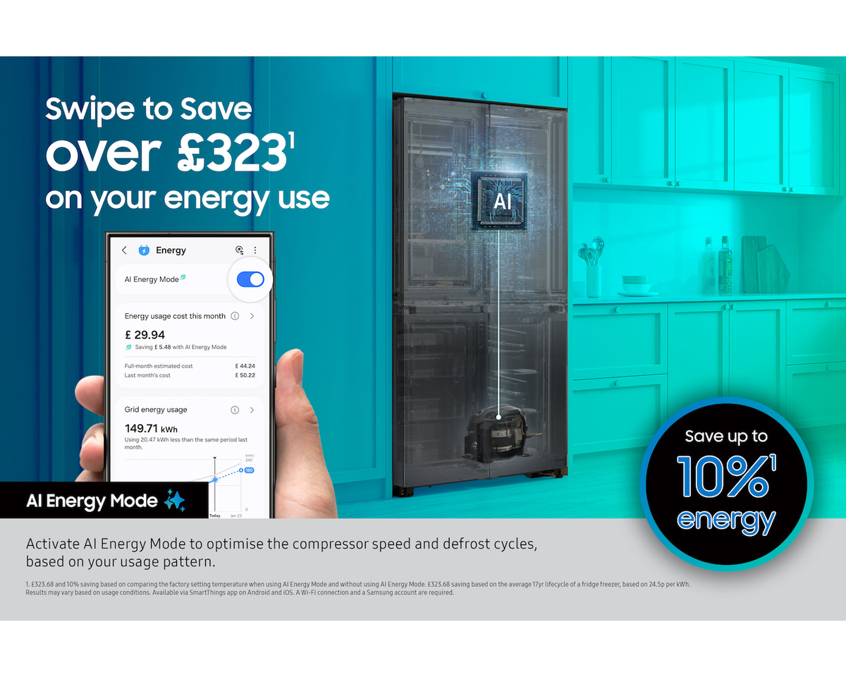 Samsung Bespoke AI RF24BB620ES9EU SpaceMax 674L Total No Frost American Fridge Freezer Silver