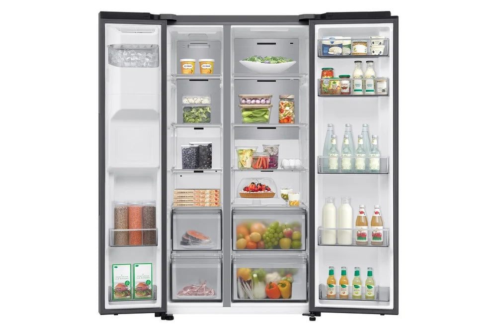 Samsung RS70F66KCTEU Series 7 Bespoke AI Plumbed-In American Fridge Freezer Silver - C Rated