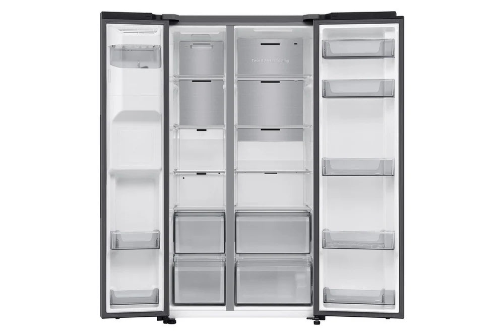 Samsung RS70F66KCTEU Series 7 Bespoke AI Plumbed-In American Fridge Freezer Silver - C Rated