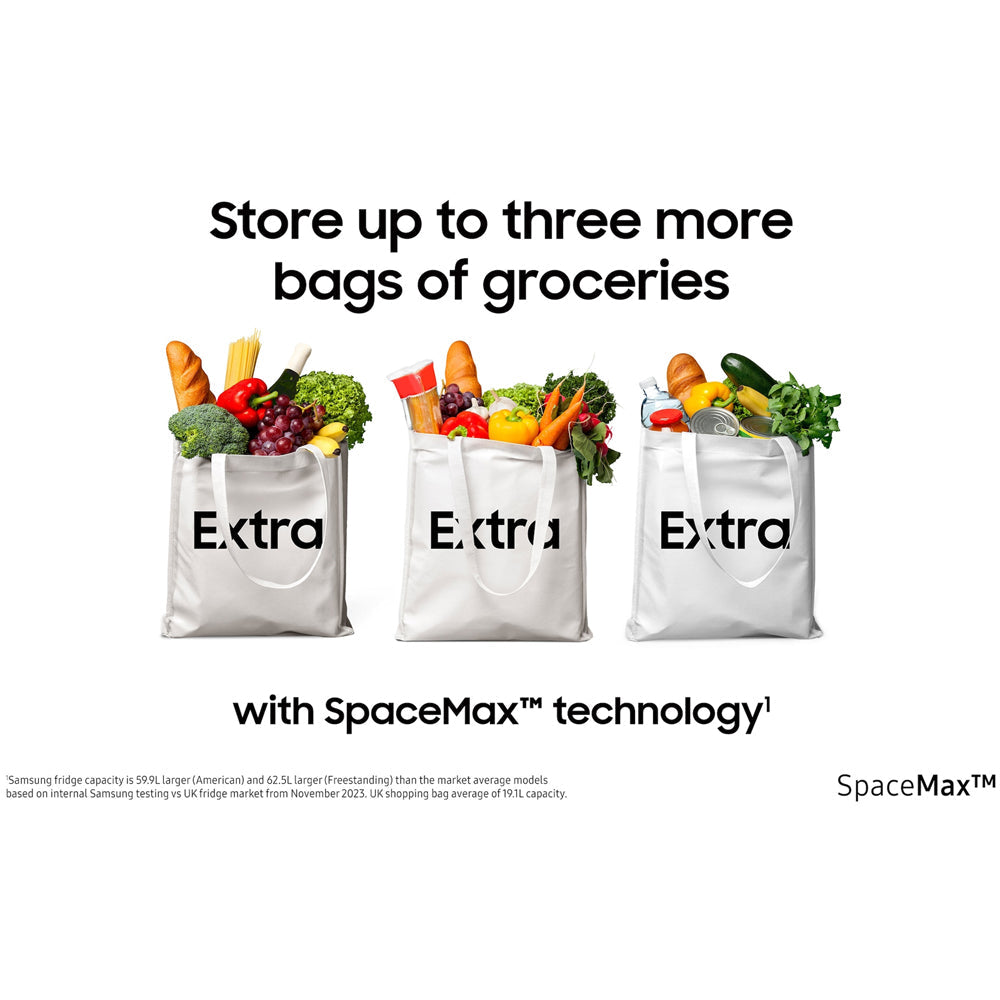 Samsung Series 6 RB38C602CS9EU SpaceMax 390L Frost Free Fridge Freezer Matte Stainless